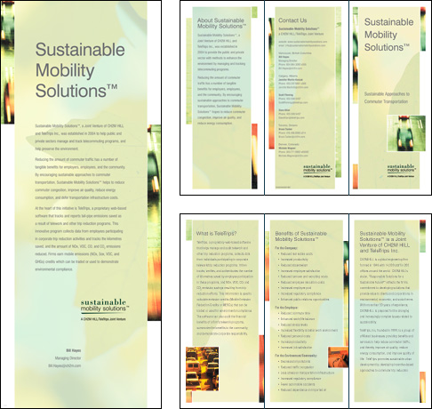 Sustainable Mobility Solutions, Conference Banner and Brochure