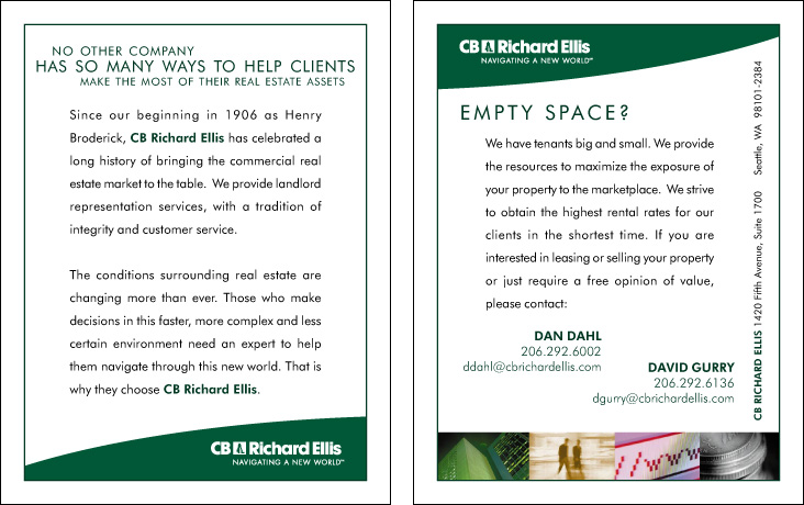 CB Richard Ellis Leasing Postcard